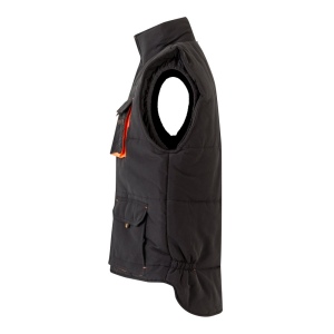 VL NERGAL. Gilet rembourré, bicolore, multipoches (120g/m²), en polyester (100%) 23