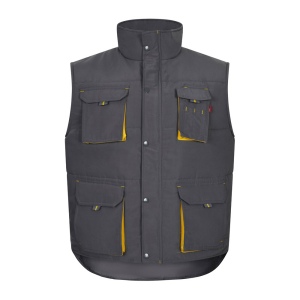 VL NERGAL. Gilet rembourré, bicolore, multipoches (120g/m²), en polyester (100%) 4