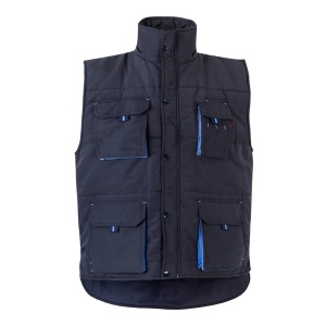 VL NERGAL. Gilet rembourré, bicolore, multipoches (120g/m²), en polyester (100%) 15