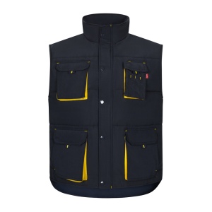 VL NERGAL. Gilet rembourré, bicolore, multipoches (120g/m²), en polyester (100%) 3