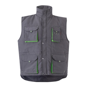 VL NERGAL. Gilet rembourré, bicolore, multipoches (120g/m²), en polyester (100%) 16
