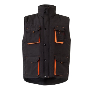 VL NERGAL. Gilet rembourré, bicolore, multipoches (120g/m²), en polyester (100%) 5