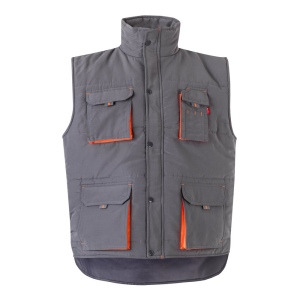 VL NERGAL. Gilet rembourré, bicolore, multipoches (120g/m²), en polyester (100%) 7