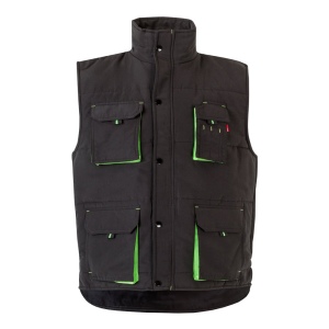 VL NERGAL. Gilet rembourré, bicolore, multipoches (120g/m²), en polyester (100%) 14