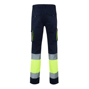 VL ZEUS. Pantalon stretch multipoches bicolore (240g/m²), en coton (46%), EME (38%) et polyester (16%) 6