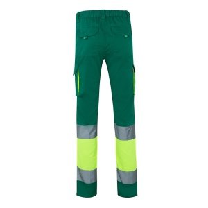 VL ZEUS. Pantalon stretch multipoches bicolore (240g/m²), en coton (46%), EME (38%) et polyester (16%) 17