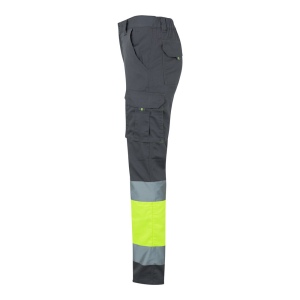 VL ZEUS. Pantalon stretch multipoches bicolore (240g/m²), en coton (46%), EME (38%) et polyester (16%) 13