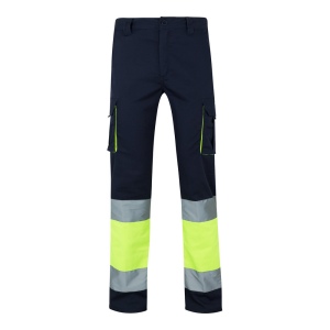VL ZEUS. Pantalon stretch multipoches bicolore (240g/m²), en coton (46%), EME (38%) et polyester (16%) 2