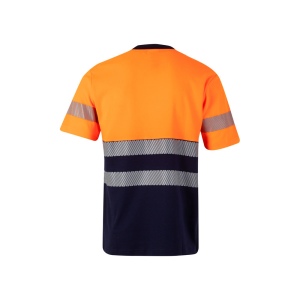 VL BASTET. T-shirt piqué bicolore (150g/m²), en coton (55%) et polyester (45%) 13