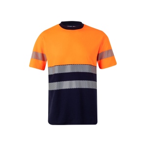 VL BASTET. T-shirt piqué bicolore (150g/m²), en coton (55%) et polyester (45%) 5