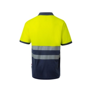 VL ACHELOUS. Polo piqué bicolore (150g/m²) à manches courtes, en coton (55%) et polyester (45%) 6