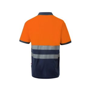 VL ACHELOUS. Polo piqué bicolore (150g/m²) à manches courtes, en coton (55%) et polyester (45%) 15