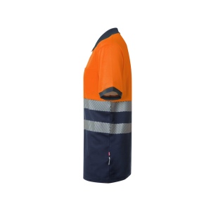 VL ACHELOUS. Polo piqué bicolore (150g/m²) à manches courtes, en coton (55%) et polyester (45%) 16