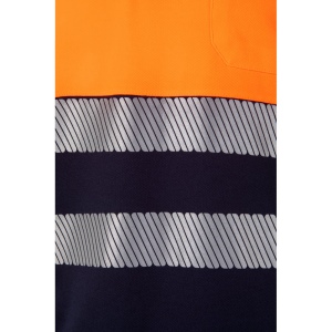 VL ACHELOUS. Polo piqué bicolore (150g/m²) à manches courtes, en coton (55%) et polyester (45%) 18