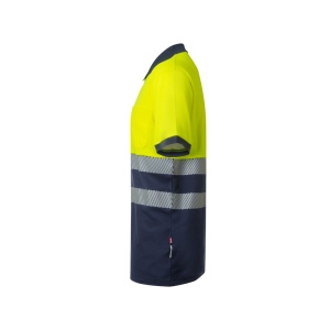 VL ACHELOUS. Polo piqué bicolore (150g/m²) à manches courtes, en coton (55%) et polyester (45%) 7