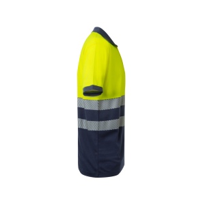 VL ACHELOUS. Polo piqué bicolore (150g/m²) à manches courtes, en coton (55%) et polyester (45%) 8