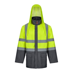 VL JUNO. Parka 4 en 1 bicolore (180g/m²), en polyester (100%), avec finition PU 10