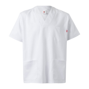 VL TLALOC. Tunique en sergé (190g/m²) à manches courtes, en polyester (65%) et coton (35%)