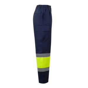 VL ARTEMIS. Pantalon bicolore en sergé (190g/m²), en coton (20%) et polyester (80%) 8