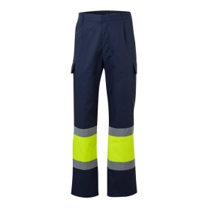 VL ARTEMIS. Pantalon bicolore en sergé (190g/m²), en coton (20%) et polyester (80%) 2