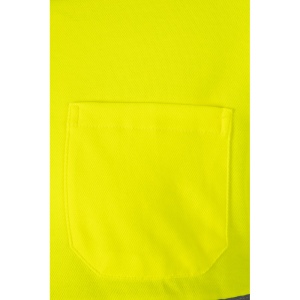 VL PLUTO. Polo piqué bicolore (150g/m²) à manches longues, en coton (55%) et polyester (45%) 8