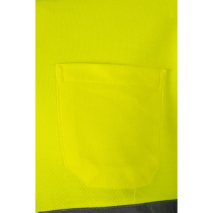 VL PLUTO LARGE. Polo piqué bicolore (150g/m²) à manches longues, en coton (55%) et polyester (45%) 16