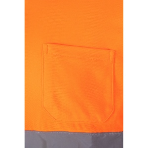 VL PLUTO LARGE. Polo piqué bicolore (150g/m²) à manches longues, en coton (55%) et polyester (45%) 20