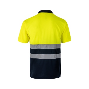 VL FORTUNA. Polo Bird-eye (140g/m²) à manches courtes, en polyester (100%) 6