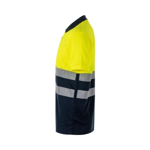 VL FORTUNA. Polo Bird-eye (140g/m²) à manches courtes, en polyester (100%) 7