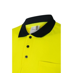 VL FORTUNA. Polo Bird-eye (140g/m²) à manches courtes, en polyester (100%) 8