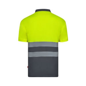VL FORTUNA. Polo Bird-eye (140g/m²) à manches courtes, en polyester (100%) 10