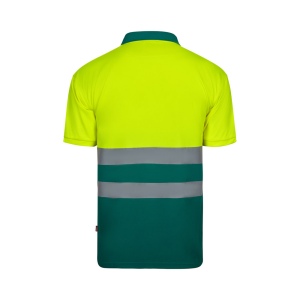 VL FORTUNA. Polo Bird-eye (140g/m²) à manches courtes, en polyester (100%) 11