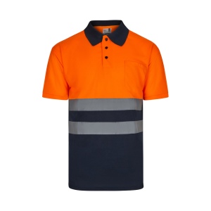VL FORTUNA. Polo Bird-eye (140g/m²) à manches courtes, en polyester (100%) 5