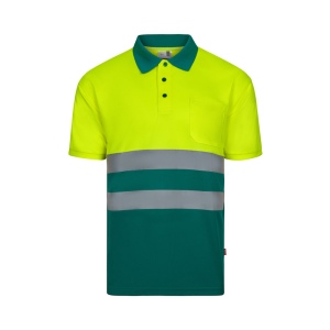 VL FORTUNA. Polo Bird-eye (140g/m²) à manches courtes, en polyester (100%) 4