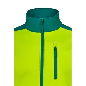 VL HESTIA LARGE. Veste soft shell bicolore (280g/m²), doublée polaire et membrane TPU, en polyester (96%) et élasthanne (4%) 16