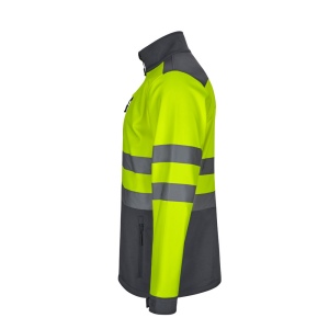 VL HESTIA LARGE. Veste soft shell bicolore (280g/m²), doublée polaire et membrane TPU, en polyester (96%) et élasthanne (4%) 12
