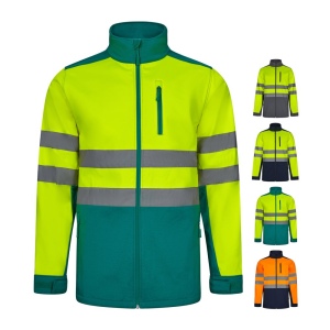 VL HESTIA LARGE. Veste soft shell bicolore (280g/m²), doublée polaire et membrane TPU