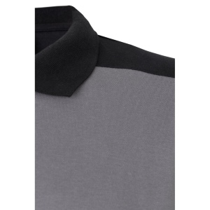 VL VELES. Polo piqué bicolore stretch (200g/m²), manches courtes, en polyester (96%) et élasthanne (4%) 18