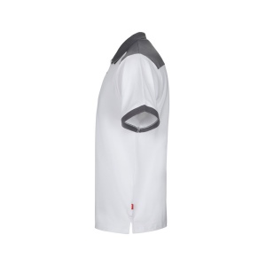 VL VELES. Polo piqué bicolore stretch (200g/m²), manches courtes, en polyester (96%) et élasthanne (4%) 12