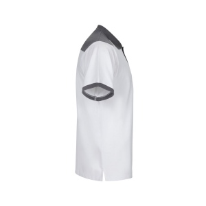 VL VELES. Polo piqué bicolore stretch (200g/m²), manches courtes, en polyester (96%) et élasthanne (4%) 13