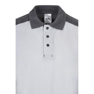 VL VELES. Polo piqué bicolore stretch (200g/m²), manches courtes, en polyester (96%) et élasthanne (4%) 14