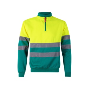 VL THOR LARGE. Sweatshirt bicolore (300g/m²) en polyester éponge (100%) 4