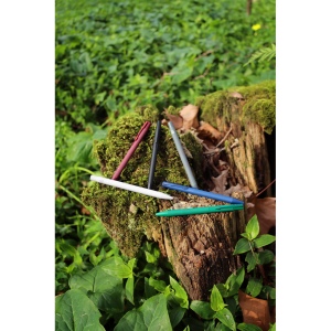 CLINT. Stylo à bille en aluminium recyclé (100% rAL) avec finition en caoutchouc 8