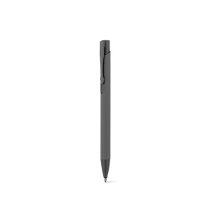 CLINT. Stylo à bille en aluminium recyclé (100% rAL) avec finition en caoutchouc 18