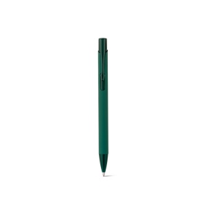 CLINT. Stylo à bille en aluminium recyclé (100% rAL) avec finition en caoutchouc 23