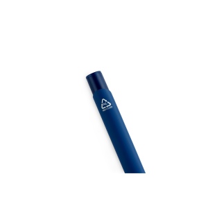 CLINT. Stylo à bille en aluminium recyclé (100% rAL) avec finition en caoutchouc 15
