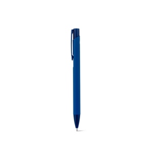 CLINT. Stylo à bille en aluminium recyclé (100% rAL) avec finition en caoutchouc 3