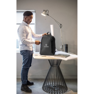 DRAMMEN. Sac à dos pour ordinateur portable en polyester recyclé haute densité 600D 4