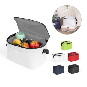 CANCUN. Sac thermique en polyester recyclé 600D avec sangle réglable 7 L