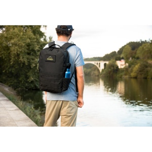 EDINBURGH BPACK. Sac à dos de style militaire en 600D, polyester recyclé haute densité et doublure en polyester recyclé 210D, 17'3' 4